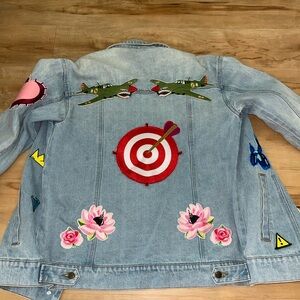 patchwork denim jacket